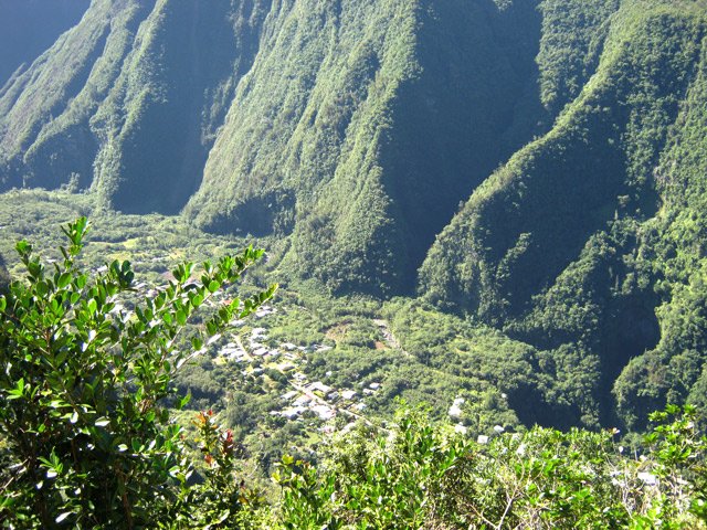 Vue du Grand Galet avant la descente par le Bérénice