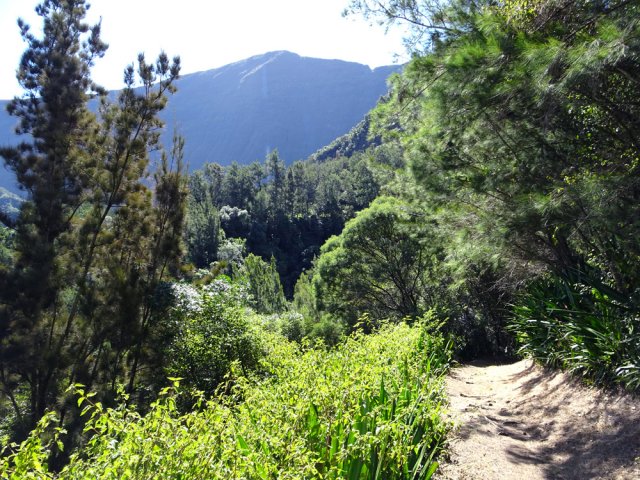 Le sentier entre les deux îlets à Malheur