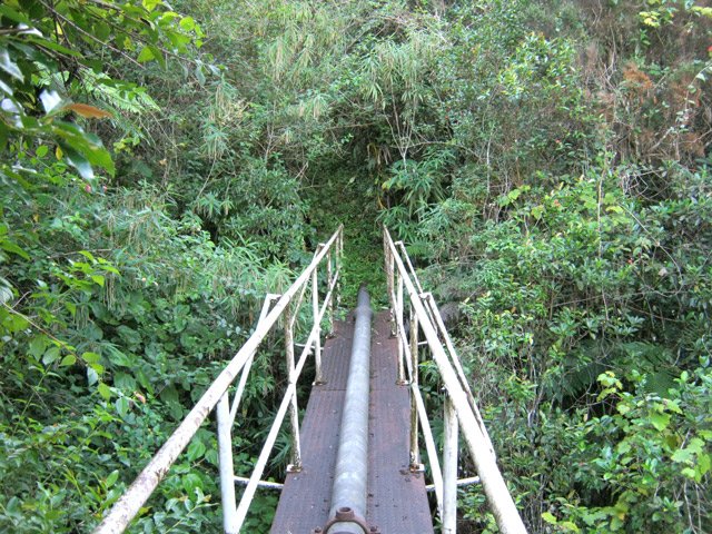 Cheminement aisé sur les plaques rouillées mais solides