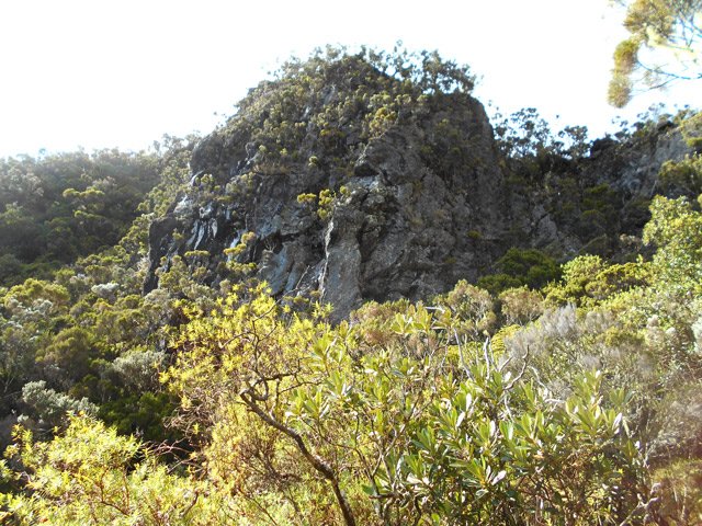 Une des falaises du cap Anglais en début de descente