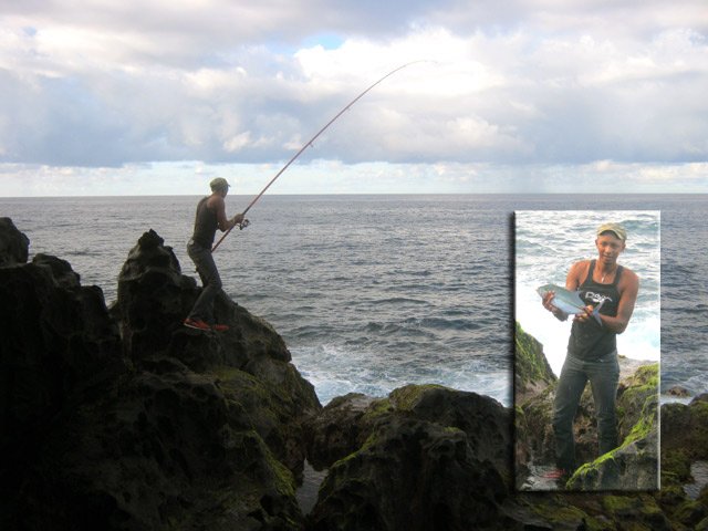 Grands Bois-Grande Anse : Un pêcheur sympatique habitué de ce circuit