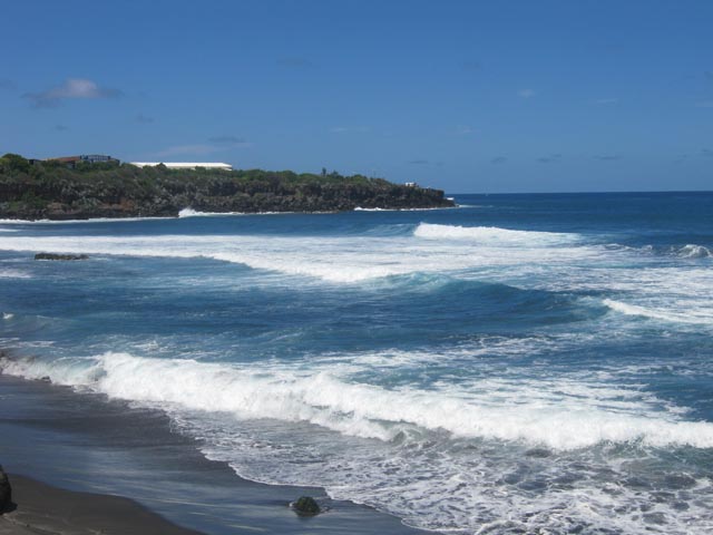 Point de départ à la Pointe du Diable, toujours battue par les flots