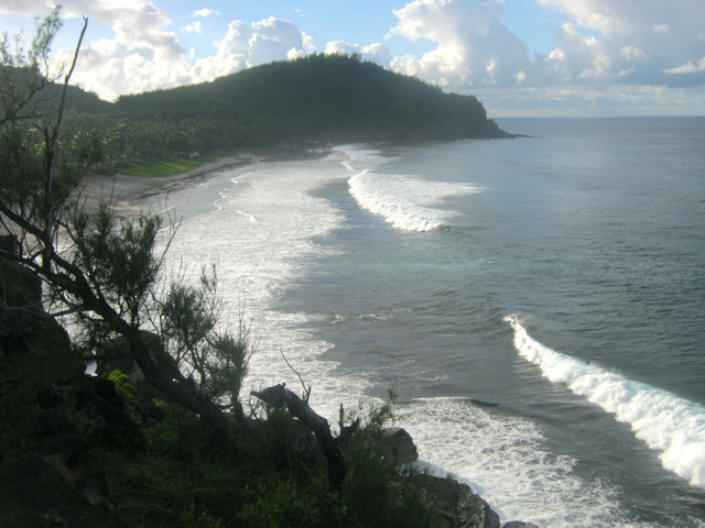 Un angle inhabituel pour admirer la Plage de Grande Anse
