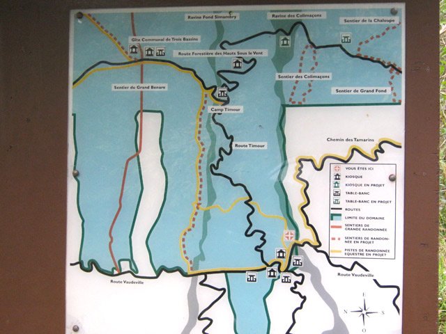 Un panneau pour prendre quelques idées de balades