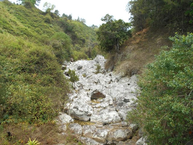 La Ravine des Colimaçons en amont du pont à l'entrée de Notre Dame des Champs