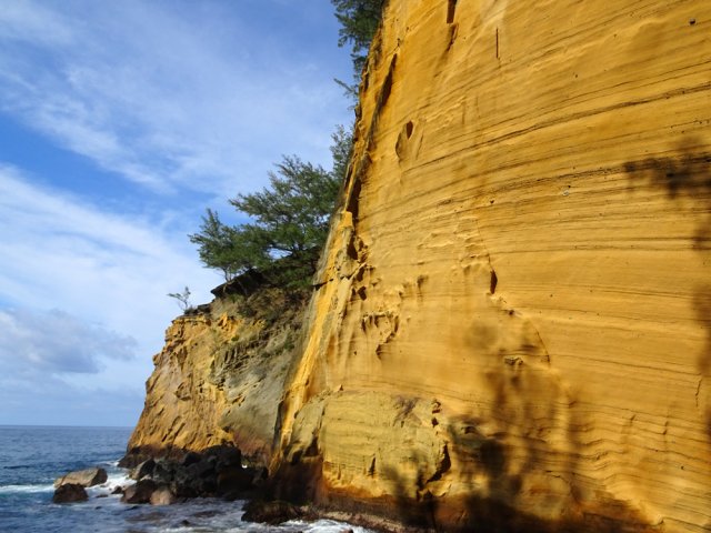 On devine facilement le travail de l'érosion