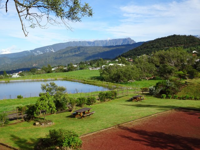 Magnifique paysage depuis le haut du terrain de pétanque