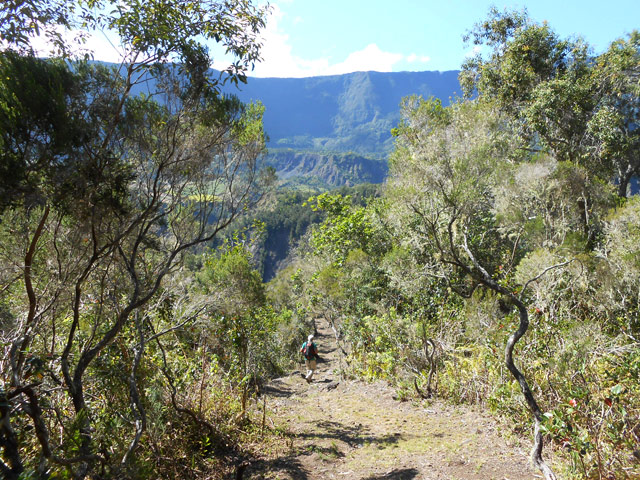 Le Cap Anglais depuis le sentier de descente
