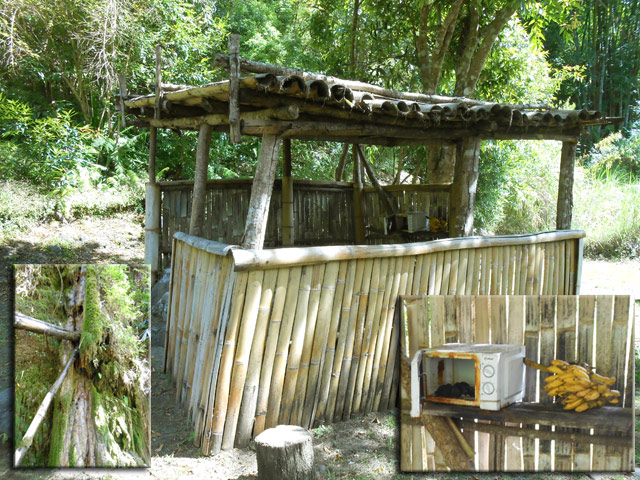 Les trois cabanes bambous n'existent plus. Ne restent que les barbecues.