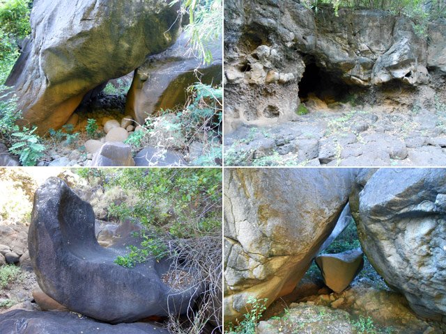 Quelques roches caractéristiques durant la montée