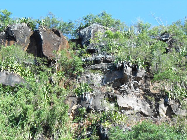 Au centre de l'image, le sentier canal emprunté 90 minutes plus tôt