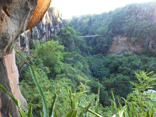 La passerelle pour le retour en fin de boucle