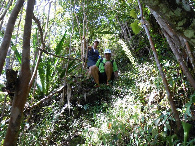 Un des passages assez raides dans la descente