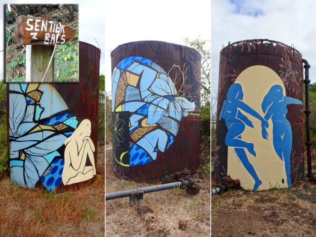 Le Sentier 3 Bacs permet de s'approcher de ces grandes cuves repeintes