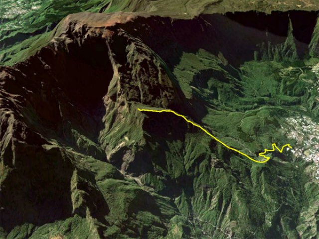 Une idée satellitaire du parcours