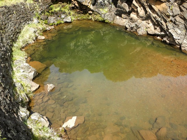 Le niveau de l'eau du bassin peut monter beaucoup plus haut