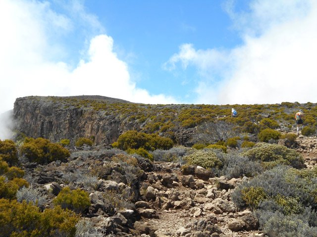 Lente et régulière montée au Grand Bénare