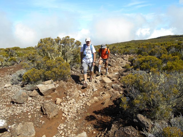 Début du cheminement sur les cailloux qu'on ne quittera plus durant 5 ou 6 heures