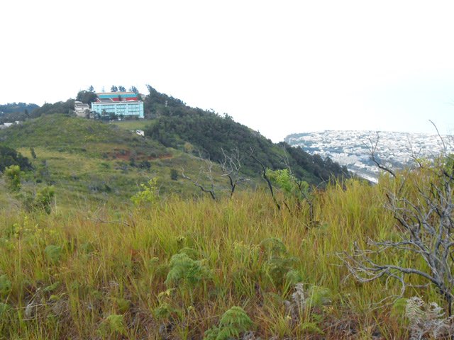 Le lycée technique vu depuis la piste du retour vers Saint-Denis