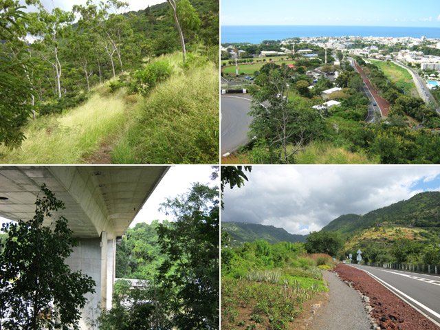 La fin de la boucle avant et après le pont