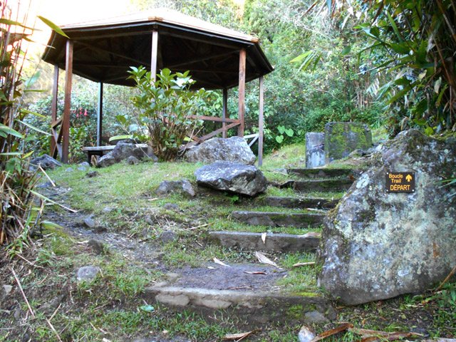 Au premier kiosque, partir sur la droite