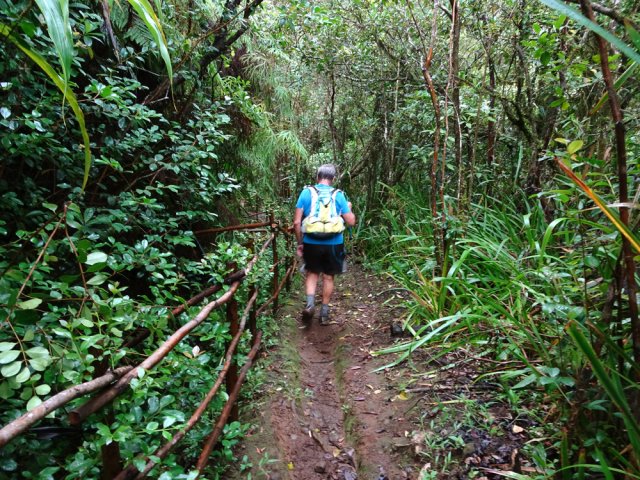 Le terrain devient enfin plus plat pour une balade boueuse