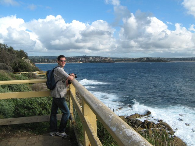 Plusieurs belvédères en bord de mer jusqu'au parc