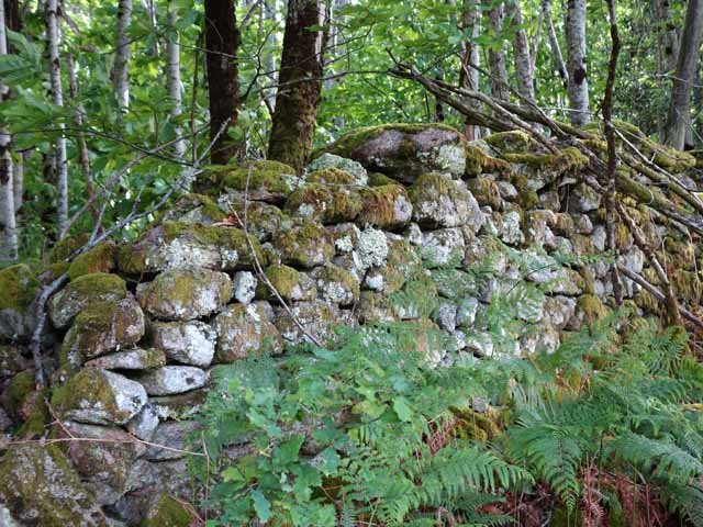Muraille faisant penser à une cabane mais pas de porte