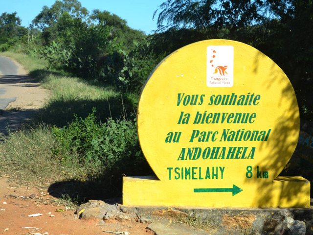 Impossible de manquer la piste vers le parc