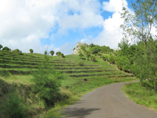 La route principale en direction du Mont Lubin