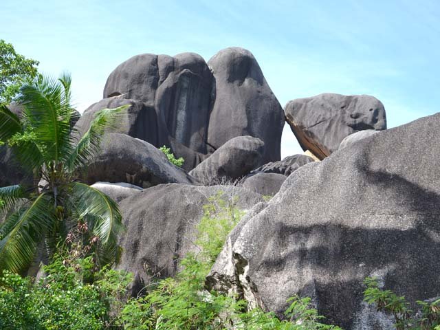 Le rocher éléphant sur le chemin de la Pointe d'Argent