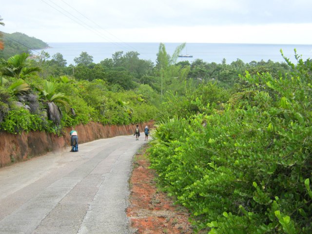Très forte remontée de la plage en direction d'Anse Boudin