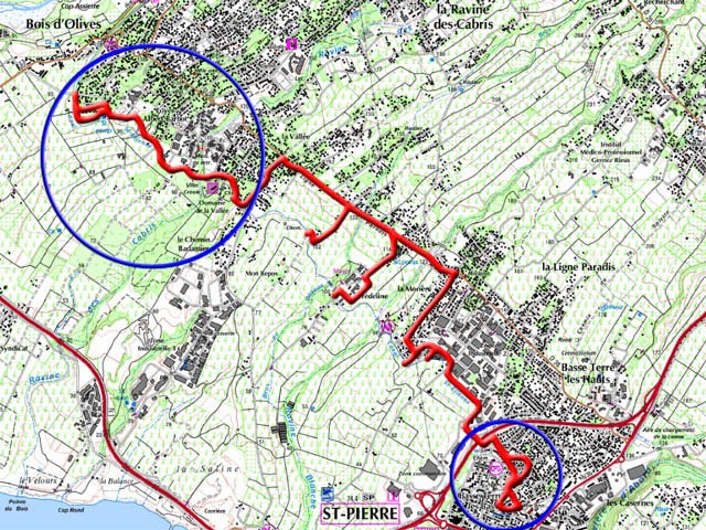 Le trajet réel effectué pour tenter de suivre au plus près le Canal Saint-Etienne