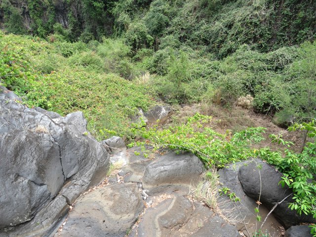 Le grand cassé aval, impossible à franchir sans jouer aux alpinistes