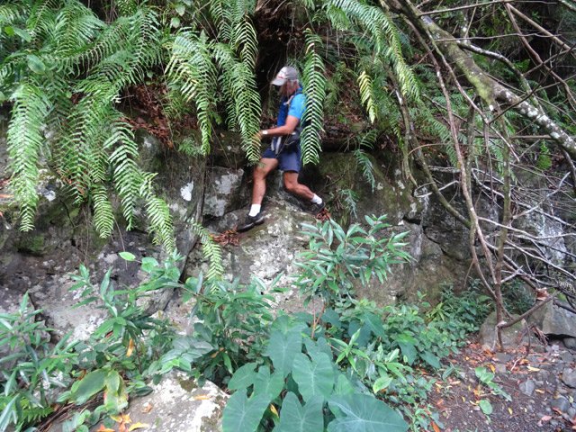 Un passage délicat vers le Bassin Franck qui peut s'avérer glissant avec la pluie