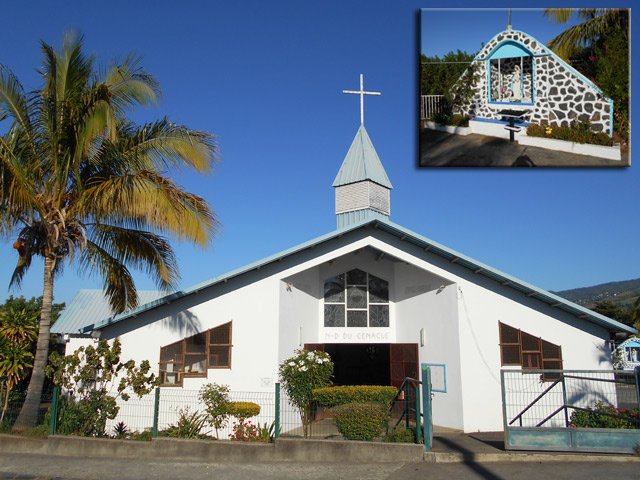 La jolie petite église du Gol les Hauts et sa grotte artificielle