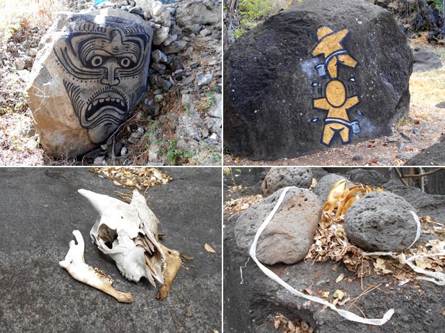 Fresque, gouzous, cabris et couleuvre ayant mué trois fois au même endroit