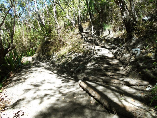 L'embranchement après l'aire de pique-nique