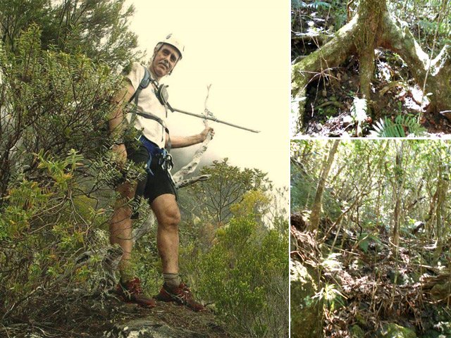 Martial près de la croix sommaire. On lui doit l'idée de la sortie et la trace. Merci Martial