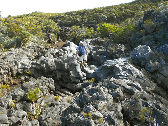 Attention à la glissade sur les fonds humides de ravines