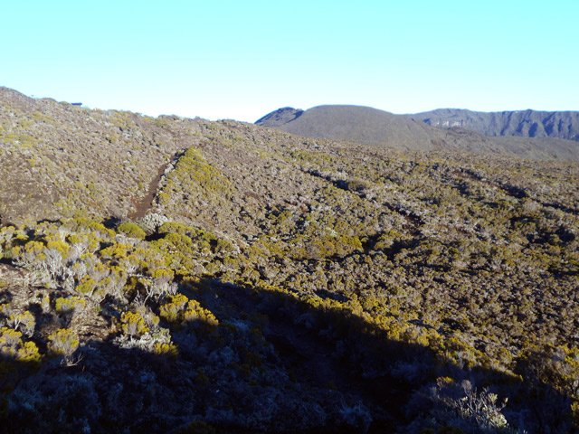 Le sentier avant l'arrivée au Pas de Bellecombe