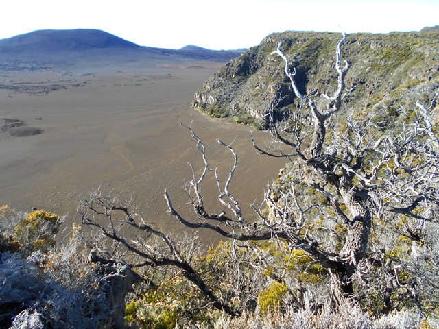 Dès le départ, très beaux paysages sur la Plaine des Sables