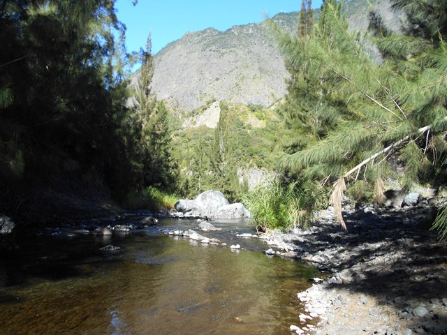 Très courte remontée du Bras de Benjoin jusqu'au cairn