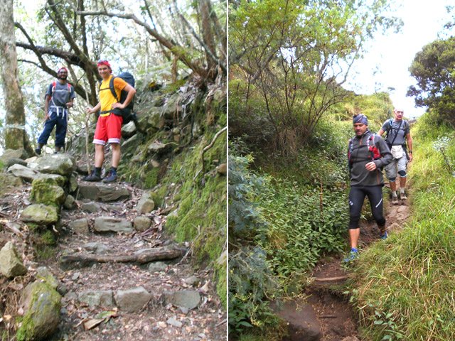Agréables rencontres sur ce sentier très fréquenté