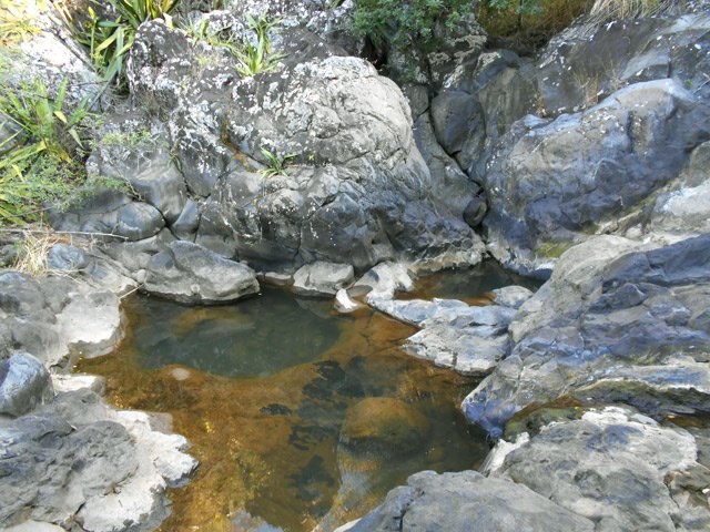 Par endroits, le fond est constellé de marmites