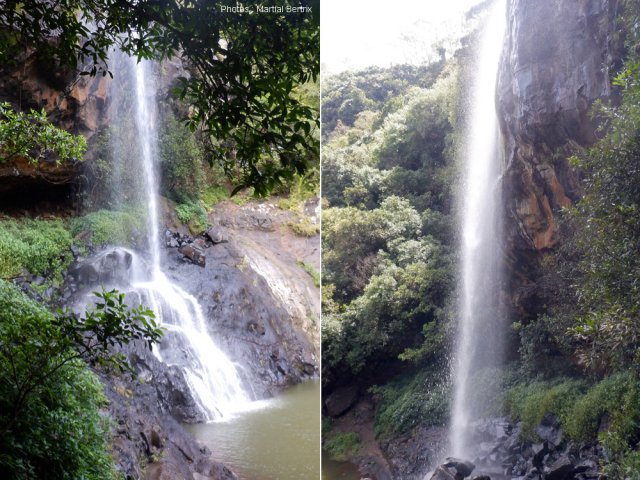 On peut assez facilement se rendre au pied de la haute chute