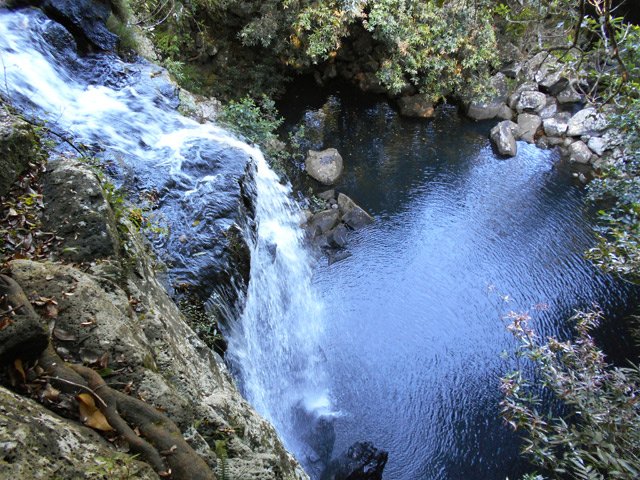 Le première cascade vue du haut