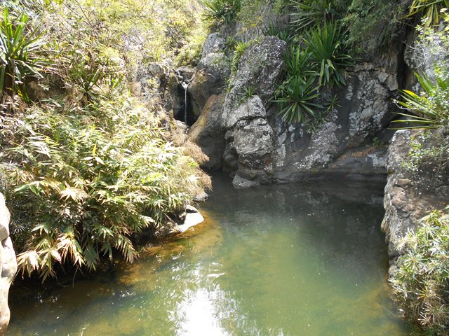 Un autre bassin assez sauvage alimenté par une fine chute