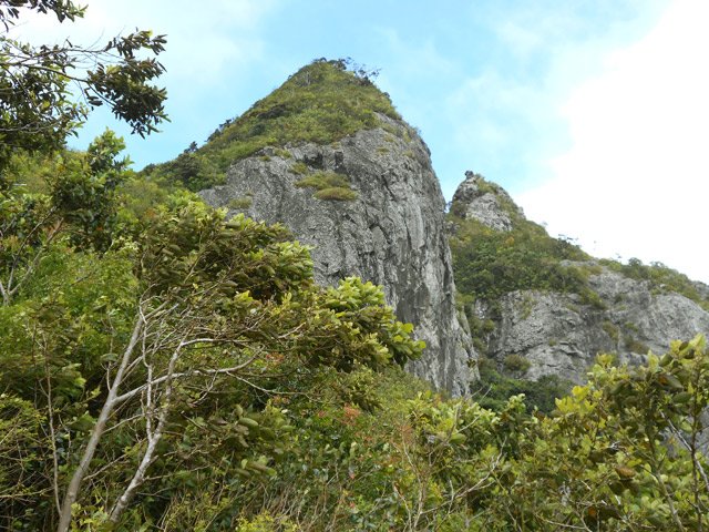 Les deux mamelles avant la rude montée au sommet