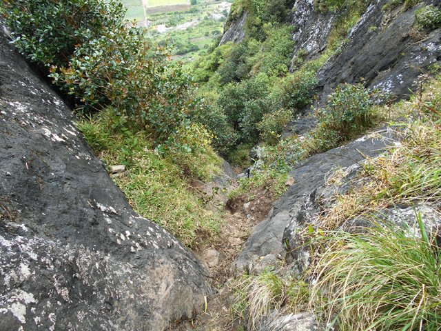On s'approche du point difficile de la montée
